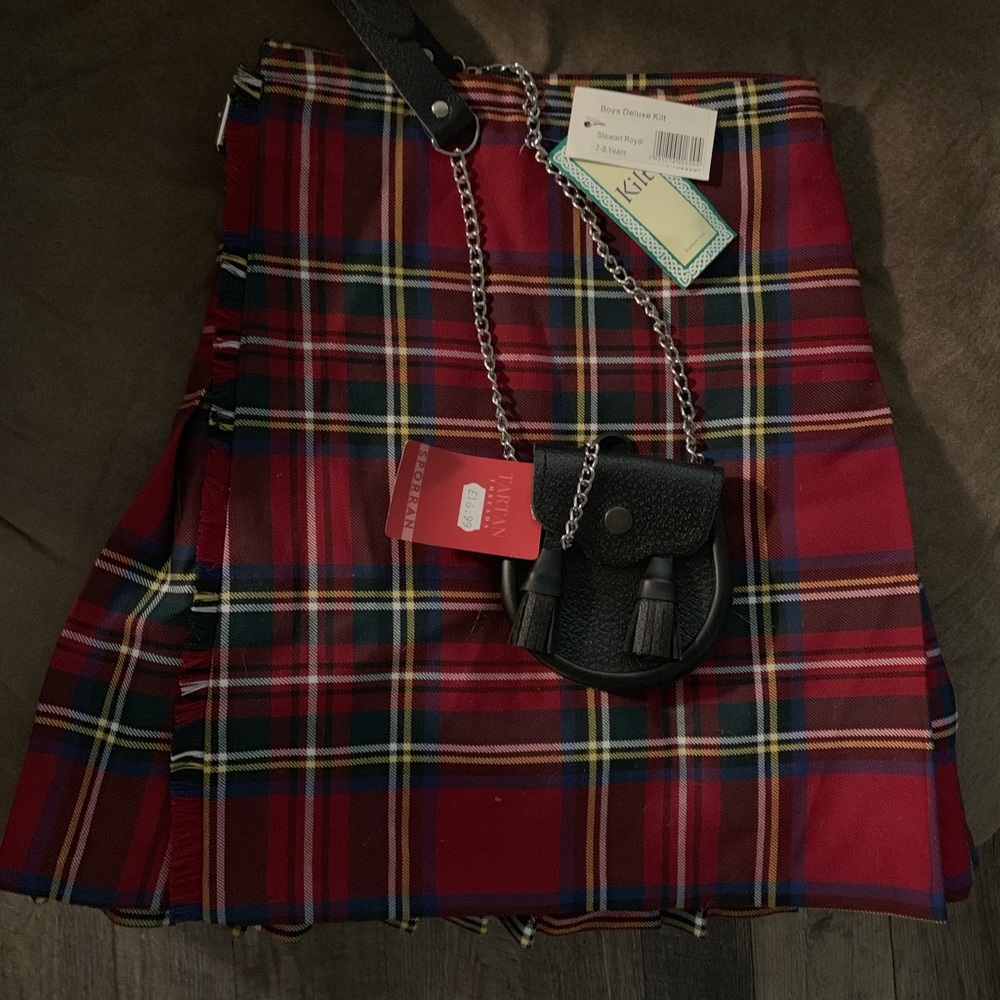 Boys Royal Stewart Plaid Kilt